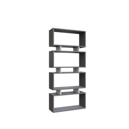 Hanah Home Langdon Estantería Antracita y Blanco
